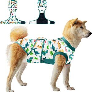 Dog Surgery Recovery Suit ,Dinosaur M
